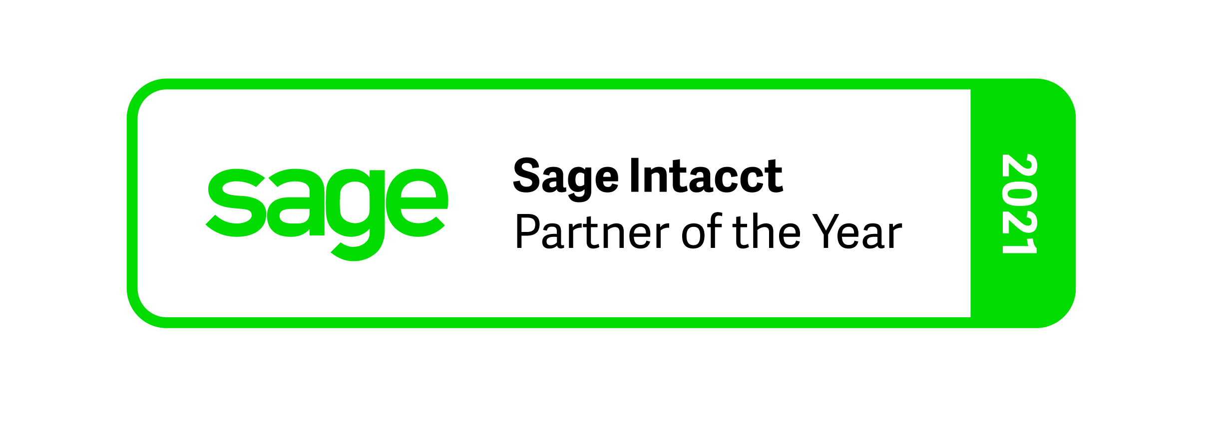 Sage Intacct Partner of the Year 2021